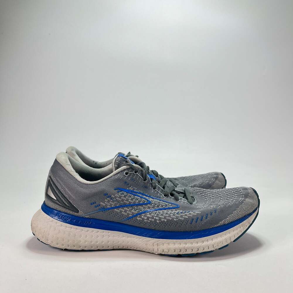 Brooks Glycerin GTS 19 Gray Blue Running Shoes 1103561D095 Men's Size 9